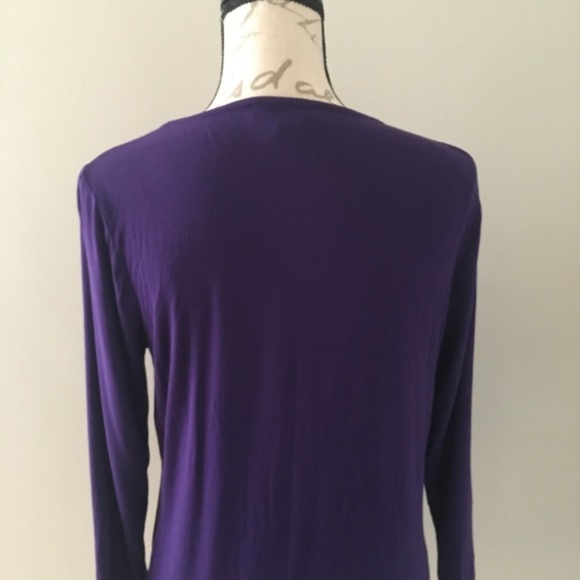 Michael Kors Purple Long Sleeved Top Size S - Picture 5 of 7